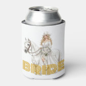 bruid cowgirl blikjeskoeler (Blikje Voorkant)