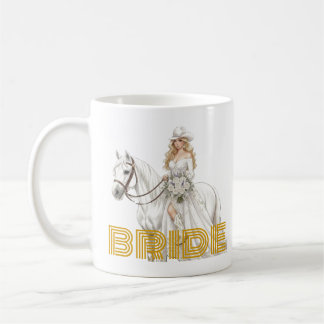 bruid cowgirl koffiemok