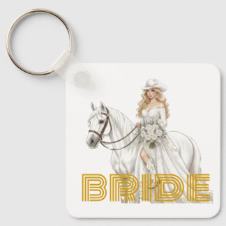 bruid cowgirl sleutelhanger