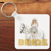 bruid cowgirl sleutelhanger (Voorkant)