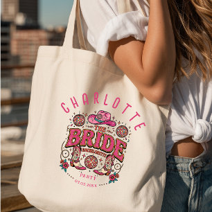 Bruid! Cowgirl's Last Rodeo Western Schoudertas Tote Bag