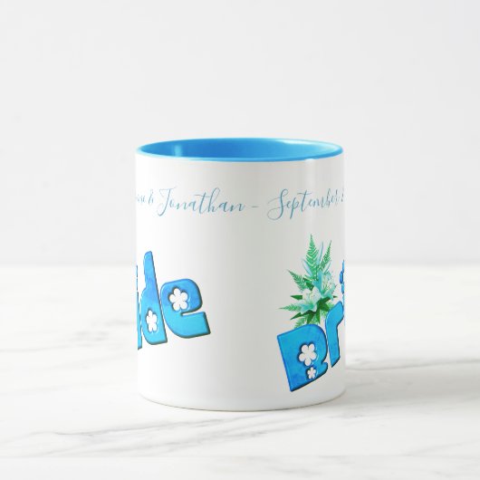 Bruid Cute Persoonlijke Trouwdag Mok (Midden)
