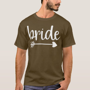 Bruid Cute Pijl Funny Huwelijksfeest En Vrijgezell T-shirt