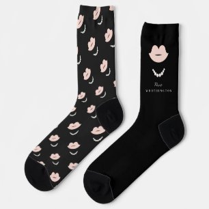 Bruid Dames Lippen & Parels Stijlvolle Chique Huwe Sokken
