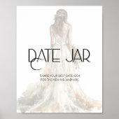 Bruid date nachtelijke ideeën. Datum jar bruids sp Poster (Voorkant)