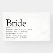 Bruid Definitie Bruidsfeest Huwelijk Spandoek (Horizontaal)