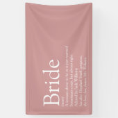 Bruid Definitie Bruidsfeest Stof Roze Spandoek (Verticaal)