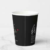 Bruid Definitie Bruidsfeest Zwart En Rood Papieren Bekers (Rechts)