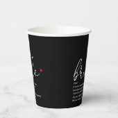 Bruid Definitie Bruidsjurk Shower Zwart En Rood Papieren Bekers (Links)