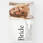 Bruid Definitie Foto Bruidsfeest Huwelijk Spandoek (Verticaal)