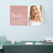 Bruid Definitie Foto Bruidsfeest Huwelijk Spandoek (Beurs)