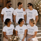 Bruid Definitie T-Shirt | Gepersonaliseerd Bruid C