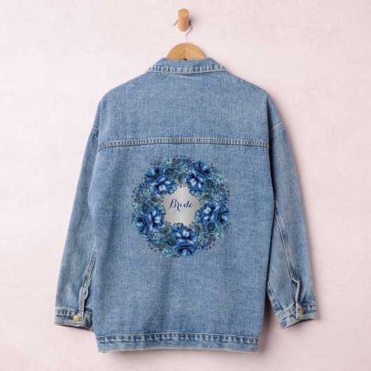 Bruid Denim Jas met Blauwe Krans Jacket (Hangar)