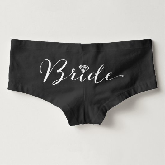 Bruid Diamant Bruids Party Chic Trouwondergoed Slip (Achterkant)