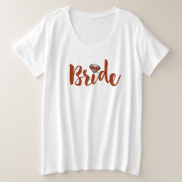 Bruid Diamant Grote Maat T-shirt