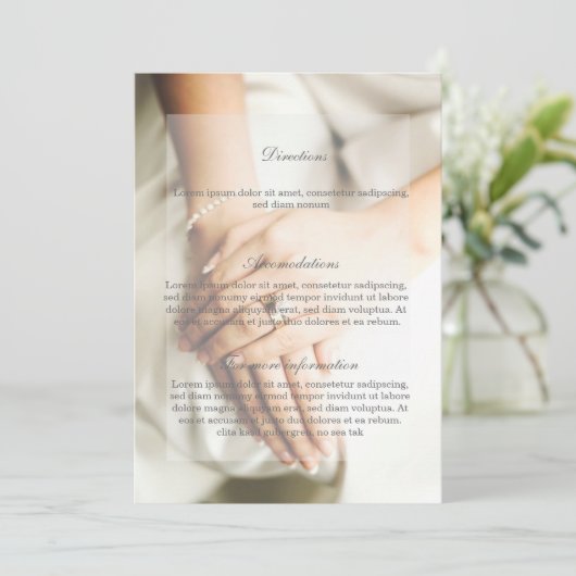 Bruid Diamanten Ring Bruiloft Richting Kaart (Staand voorkant)