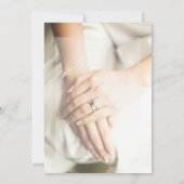 Bruid Diamanten Ring Bruiloft Richting Kaart (Achterkant)