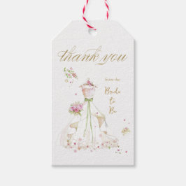 Bruid die Bloost Bruid Wordt Cadeaulabel