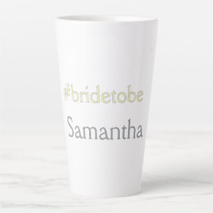 bruid die gaat trouwen hashtag vrijgezellenfeest b latte mok