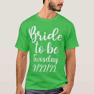 Bruid die op zoek is naar een datum voor haar trou t-shirt