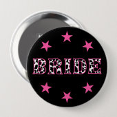 Bruid Disco Cowgirl Bachelorette Feest Ronde Button 4,0 Cm (Voorkant /achterkant)