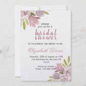 Bruid Douche Bloemen Kaart (Voorkant)
