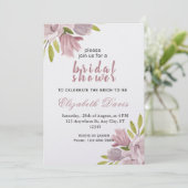 Bruid Douche Bloemen Kaart (Staand voorkant)
