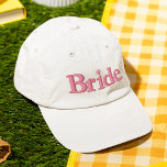 Bruid Eenvoudige Moderne Typografie Huwelijk Custo Geborduurde Pet<br><div class="desc">Bride Simple Modern Typography Wedding Custom Embroidered Baseball Pet heeft de eenvoudige,  moderne geborduurde tekst "Bride". Ideaal als cadeau voor de bruid voor haar huwelijksreis of vrijgezellenfeest. Creëer door Evco Studio www.zazzle.com/store/evcostudio</div>