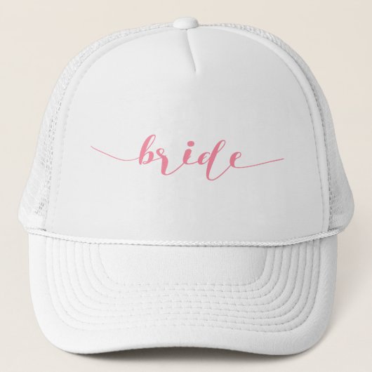 Bruid-Elegante moderne scripttypografie Trucker Pet (Voorkant)