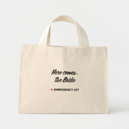 Bruid Emergency Kit tas, Bruids Gift Bag, Mini Tote Bag