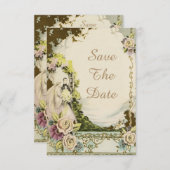  bruid- en aardrijkskundige bruiloft sparen de dat kaart (Voorkant / Achterkant)