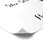 Bruid en beste dag bruiloft Datum Ja Teken Poster (Hoek)