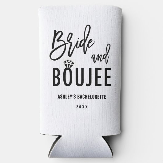 Bruid en Boujee Bachelorette Party Seltzer Blikjeskoeler (Voorkant)