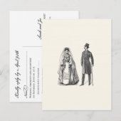 bruid en bruidegom antwoord Briefkaart (Voorkant / Achterkant)