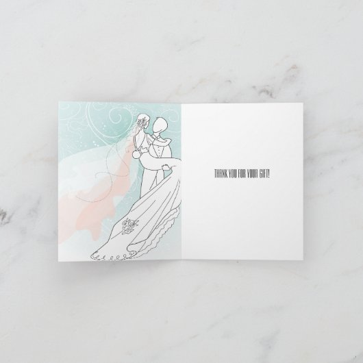 Bruid en Bruidegom Bedankt (Binnen)