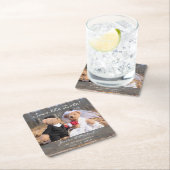 Bruid en bruidegom Beren Save the Date Kartonnen Onderzetters (Insitu)