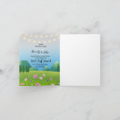 Bruid en bruidegom Bewaar de Datum Bruiloft Uitnod (Binnen)