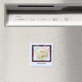 Bruid en Bruidegom Bloem Magnet voor Trouwfeest (Insitu (Vaatwasser))