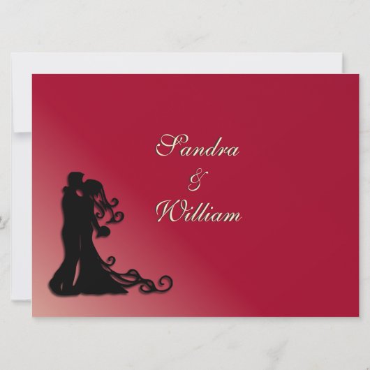 Bruid en bruidegom Bourgondië Kaart (Achterkant)