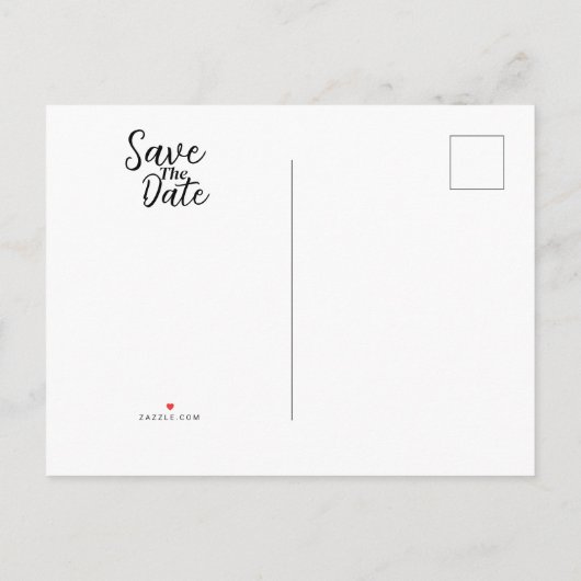 bruid en bruidegom Briefkaart bruiloft uitnodiging (Achterkant)