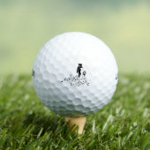 Bruid en bruidegom bruiloft concept silhouet golfballen (Insitu Shirt)