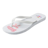 bruid en bruidegom bruiloft huwelijkshuwelijken teenslippers (Schuin)