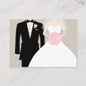 Bruid en bruidegom bruiloft info behuizing kaart (Voorkant)