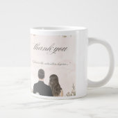 Bruid en bruidegom bruiloft Mok - Romantisch paar  (Rechts)