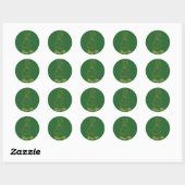 Bruid en bruidegom Dank je 2 Ronde Sticker (Vel)