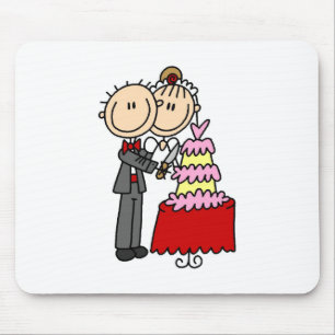 Bruid en Bruidegom door de Cake Mousepad van het H Muismat