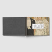 bruid en bruidegom elegante bruiloft gastenboek (Volledig)