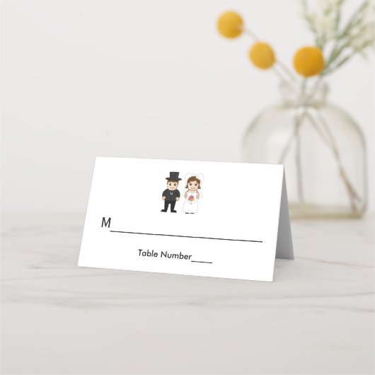 Bruid en bruidegom - Escort Kaarten Plaatskaartje (Voorkant)