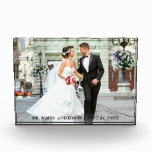 Bruid en bruidegom foto bruiloft blok<br><div class="desc">Elegant Bride en Groom Wedding Photo Block</div>