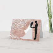 Bruid en bruidegom gefeliciteerd kaart (Voorkant)